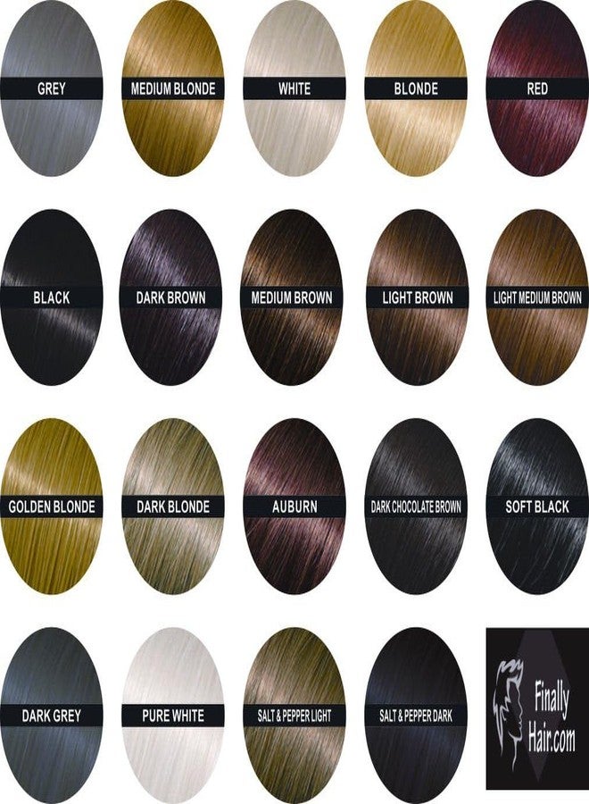 Finally Hair Hair Building Fibers Medium Salt & Pepper Hair Loss Concealer Fiber 28 Gram .99oz Refillable Bottle by Finally Hair (dark chocolate brown with white/grey highlights)) - Image 3